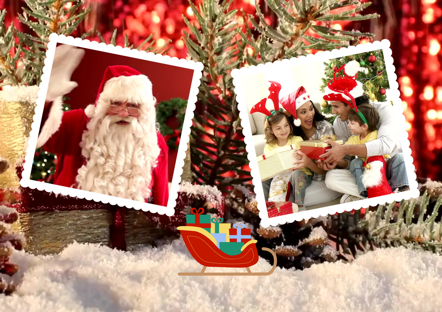 Personalized Christmas Video from Santa - Design 2 + Free Digital Personalized Letter from Santa 🎅🎄⛄